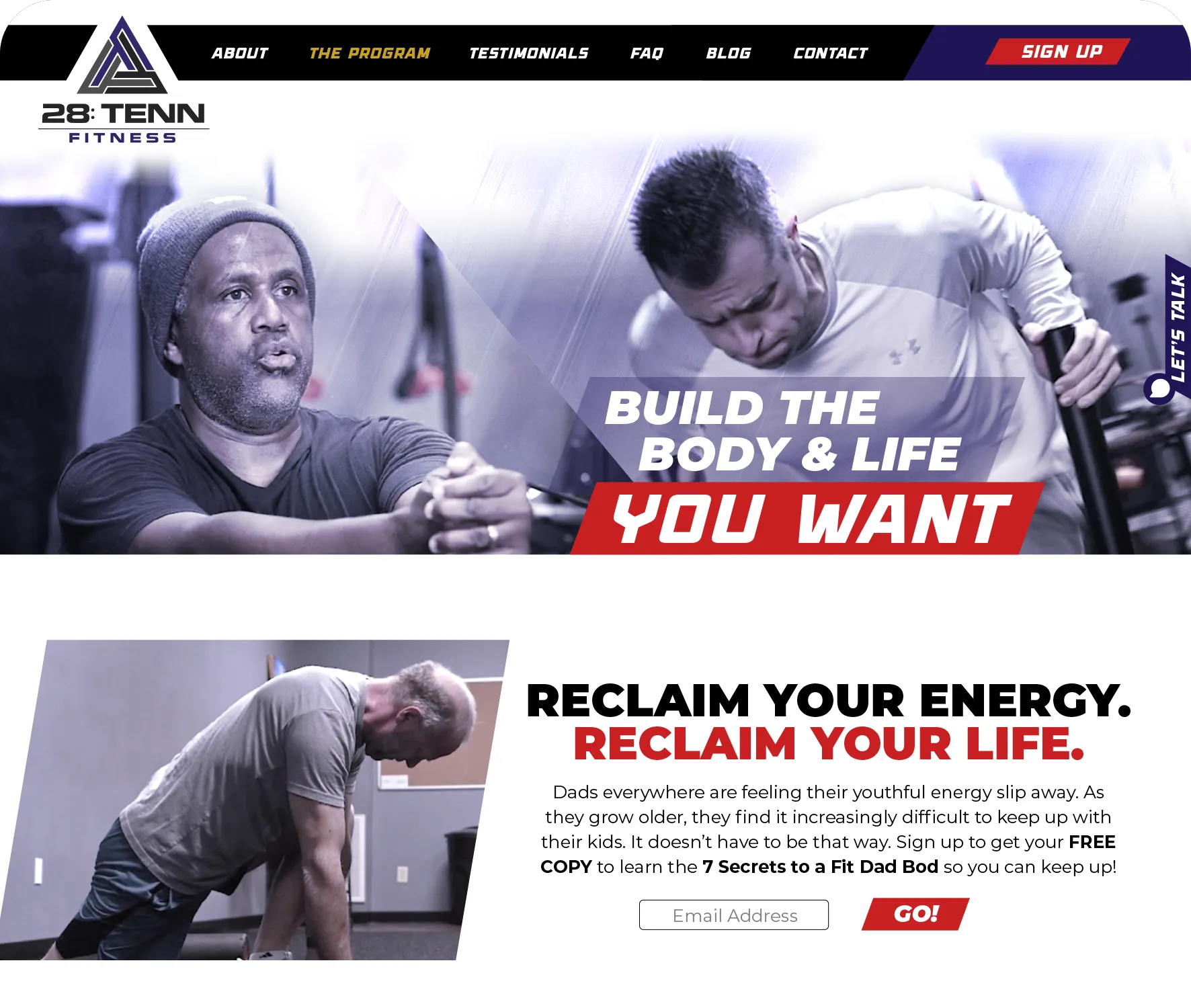28:Tenn Fitness Website Home Page