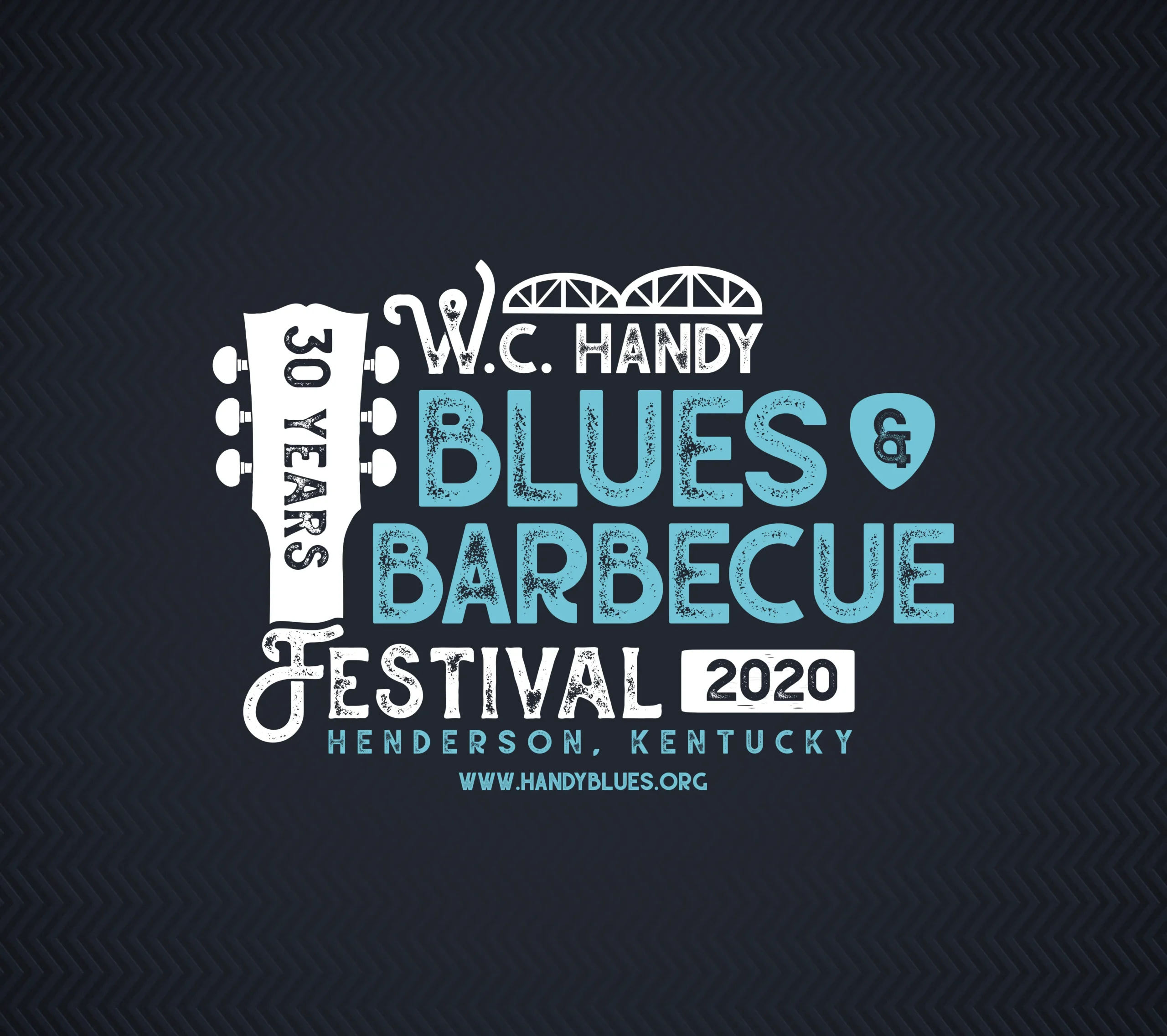 WC Handy Blues and Barbecue Festival Logo Design